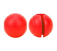 Grip Silicone Rond Pour Haltères, Adaptateur Épais 2 Pièces, Diamètre 6,5 cm - Confort Amélioré, Antidérapant, Pour Barre De Musculation Et Haltères (Rouge)