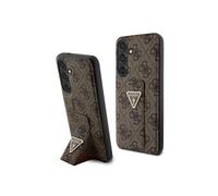 Grip Stand 4G Triangle Strass Logo - Coque Samsung Galaxy S24 (Marron)
