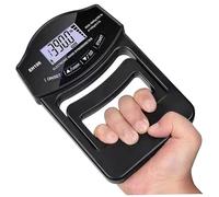 Grip Strength Tester, 180kg / 396lb LCD Digital Hand Grip Dynamomètre, compteur de résistance réglable, testeur USB/batterie pour sport, école, maison #