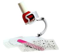 Grip & Tip Nail Polish Holder Grip and Tip and Nail Art Surprise! The Nail Polish Bottle Holder - Nail Polish Holder - DIY Nail Art (White)