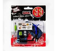 Grip&Tricks - Finger Scooter Stunt Trottinette, F, Noir/Bleu