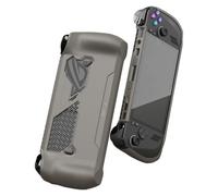 Skull & Co. GripCase Ally for ROG Ally X: A Soft Protective Case with Textured Grips Full Protection and Stand, Shock-Absorption Non-Slip and Anti-Scratch Cover Design - Coyote Gray