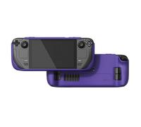 GripCase SD pour Steam Deck et Steam Deck OLED SAVAGE RAVEN by Skull & Co. : Coque de protection souple avec poignées texturées, protection intégrale, antidérapant et anti-rayures, Violet galactique