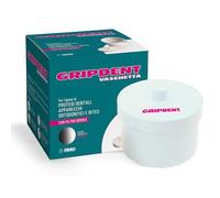 Gripdent Bac à prothèses - Conteneur avec filtre mobile pour le nettoyage et l'hygiène des prothèses dentaires, appareils orthodontiques et - Blanc