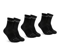 GripGrab 3-Pack Chaussettes Merino Regular Cut Chaussettes de vélo en mérinos Mixte (Lot de 1)