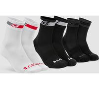 GripGrab Chaussettes All Seasons - 3 Paires noir/blanc