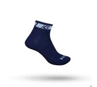 GripGrab Chaussettes cyclisme Classic Low Cut bleu - soutien matelassé Mesh Coolmax® L