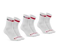 GripGrab Chaussettes Été de Cyclisme Coupe Classic Regular Lot de 1, Blanc-3 Paires, M (41-44) Unisex