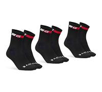 Gripgrab - Classic Regular Cut Socks 3-Pack - Chaussettes De Cyclisme Taille 41-44 - M, Noir