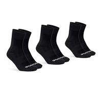 GripGrab Chaussettes cyclisme Lightweight SL Été légères Performance 2 longueurs pack de 3 Noir 38-41
