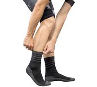 GripGrab Chaussettes d'hiver mérinos imperméables et thermiques Noir/Gris