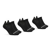 GripGrab Classic No-Show Lot de 1 Chaussettes Courtes de Cyclisme pour l'intérieur, Noir 3 Paires, 38-41 Kurz Mixte