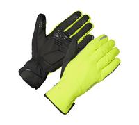 GripGrab Gants Hiver Imperméables Polaris 2 Gants de Vélo Rembourrés Coupe-Vent Thermo Gants de Cyclisme, Jaune Fluo et Noir, S