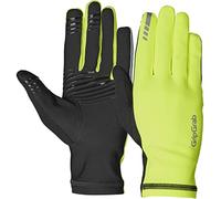 GripGrab Gants Entre-Saisons Insulator 2 Hi-Vis Gants de Vélo Fins Printemps Automne à Longs Doigts