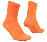 GripGrab Lightweight Airflow Mesh Sommer Radsport Socken Atmungsaktiv 10 Farben 2 Längen High Performance Fahrradsocken Chaussettes de Cyclisme, Orange Hi-Vis - Long, 41-44 Mixte