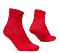 GripGrab Lightweight Airflow Mesh Sommer Radsport Socken Atmungsaktiv 10 Farben 2 Längen High Performance Fahrradsocken Chaussettes de Cyclisme, Rouge-Court, 41-44 Mixte