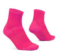 GripGrab Lightweight Airflow Mesh Sommer Radsport Socken Atmungsaktiv 10 Farben 2 Längen High Performance Fahrradsocken Chaussettes de Cyclisme, Pink Hi-Vis-Court, 41-44 Mixte