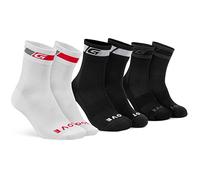 GripGrab Lot de 3 paires de chaussettes de vélo 4 saisons en laine mérinos S Noir