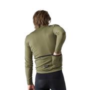 GripGrab - EXPLR Merinotech Thermal Long Sleeve Jersey - Maillot vélo manches longues homme Olive Green - XL