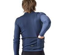 GripGrab - EXPLR Merinotech Thermal Long Sleeve Jersey - Maillot vélo manches longues homme Navy Blue - XL