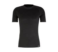 GripGrab Merino Blend Thermique Cyclisme sous-vêtement Fonctionnel Hiver Vélo Maillot de Corps Sport Baselayer T-Shirt Mixte, Noir-Manches Courtes, m