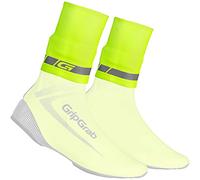GripGrab CyclinGaiter Chevilles Couvre-Chaussures Néoprène Cyclisme vélo Unisex-Adult, Jaune Fluo, S/M