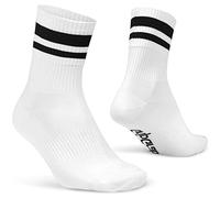 GripGrab Mixte Gripgrab Chaussettes Estivales Original Stripes en Rétro pour Vélo Vtt Multi-sport Respiran Chaussettes Cyclisme, Blanc, 38-41 EU