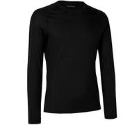 GripGrab Mixte Merino-Wolle Polyfibre Langarm Radsport Funktions-Unterhemd Langärmliges Thermo Winter Fahrrad Funktionsshirt sous-vêtement, Noir, S EU