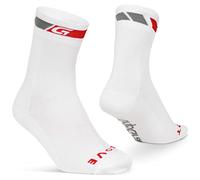 GripGrab Mixte Socken High Cut Sock Chaussettes, Blanc - Blanc, L EU
