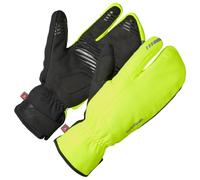 GripGrab - Nordic 2 Windproof Deep Winter Lobster Gloves - Gants - L - 10 - yellow hi-vis