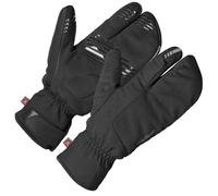 GripGrab Gants hiver Nordic 2 Lobster 3-doigts Coupe-vent Rembourrés thermiques Noir L
