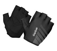 GripGrab Ride Lightweight Gants Courts de Vélo d'Été Demi-Doigts Rembourrés Amortissants Cyclisme Unisex-Adult, Noir, M