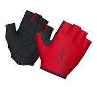 GripGrab Ride Lightweight Gants Courts de Vélo d'Été Demi-Doigts Rembourrés Amortissants Cyclisme Unisex-Adult, Rouge, XXL