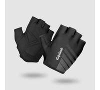 GripGrab Ride Lightweight Gants Courts de Vélo d'Été Demi-Doigts Rembourrés Amortissants Cyclisme Unisex-Adult, Noir, XL