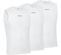Gripgrab Ultralight Mesh Sleeveless Base Layer 3 Units Blanc 2XL Homme