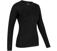 GripGrab - W's Merino Blend Thermal Long Sleeve Base Layer - Sous-vêtement thermique vélo femme Black - M