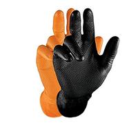 Grippaz Gripster Gants en nitrile extrêmement robustes et résistants aux déchirures Motif pellicules (M, noir)