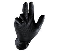 Grippaz qgr-b-XXL Gants de Travail, Noir, XXL, pièces de 50