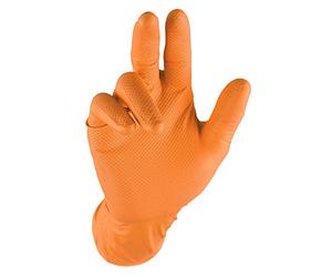 Grippaz qgr-o-m Gants de Travail, Orange, m, pièces de 50