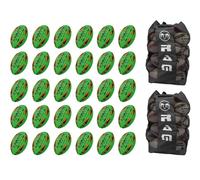 Gripper 2.0 Pro Trainer Fluorine Ball Bundle - 30 x ballons et 2 sacs - N°1 des boutiques de rugby en Europe - Conçu en Angleterre - Forme et longévité parfaites