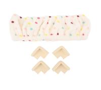 Gripper Strip Frame Cover Thick Protective Flannel Lid for Rug Hooking Punch Needle Sewing Accessories Home Use 25 x 25cm 1 Set (Type 7 Beige)
