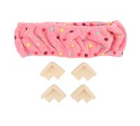 Gripper Strip Frame Cover Thick Protective Flannel Lid for Rug Hooking Punch Needle Sewing Accessories Home Use 25 x 25cm 1 Set (Type 6 Pink)
