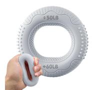 gripRing - 2.91x2.91x0.79in Hand Forearm Exerciser, Arm Muscle Strengthener, Portable Duaal Resistance Silicone grip| Forearm Workout Hand gripTraining Tool for Building,