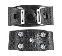 Grips à glace antidérapants à 5 griffes pour chaussures et bottes | 2 poignées portables pour chaussures de glace | Pinces à crampons de traction Ice Grips | Chaussures élastiques