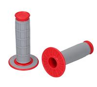 Grips Renthal Offroad Duallayer Diamond Half Waffle Doux Gris/Rouge