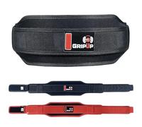 GripUp Ceinture d'haltérophilie robuste pour Ceinture d'haltérophilie renforcée Rembourrage en mousse EVA de qualité supérieure Boucle à rouleau réglable pour squats soulevés GP-02 (Noir, S)