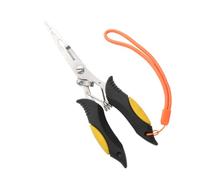 GRIRIW 1 pièce Pince à Multifonction Acier Inoxydable Pince de Dégorgeage avec Action de Verrouillage Outil Pratique pour Manipulation et Mesure des Poissons Équipement de Extérieure