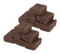 GRIRIW 10 Pièces Allume-feu à Charbon Blocs D'allumage au Charbon de Bois Marron, Pin et Cire, Légers, pour Barbecue Extérieur et Pique-niques