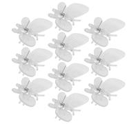 GRIRIW 10 Pièces Pince de Jardin pour Tige de Plante en Lot de Clips | Transparentes, Réutilisables, pour Orchidées, Maintien Discret des Tiges, Usage par Temps Venteux et Pluvieux