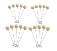 GRIRIW 100 pièces Applicateurs Laine Naturelle pour Teinture Cuir Pinceaux Laine Balles Durables Outil DIY Cuir pour Teinture et Finition